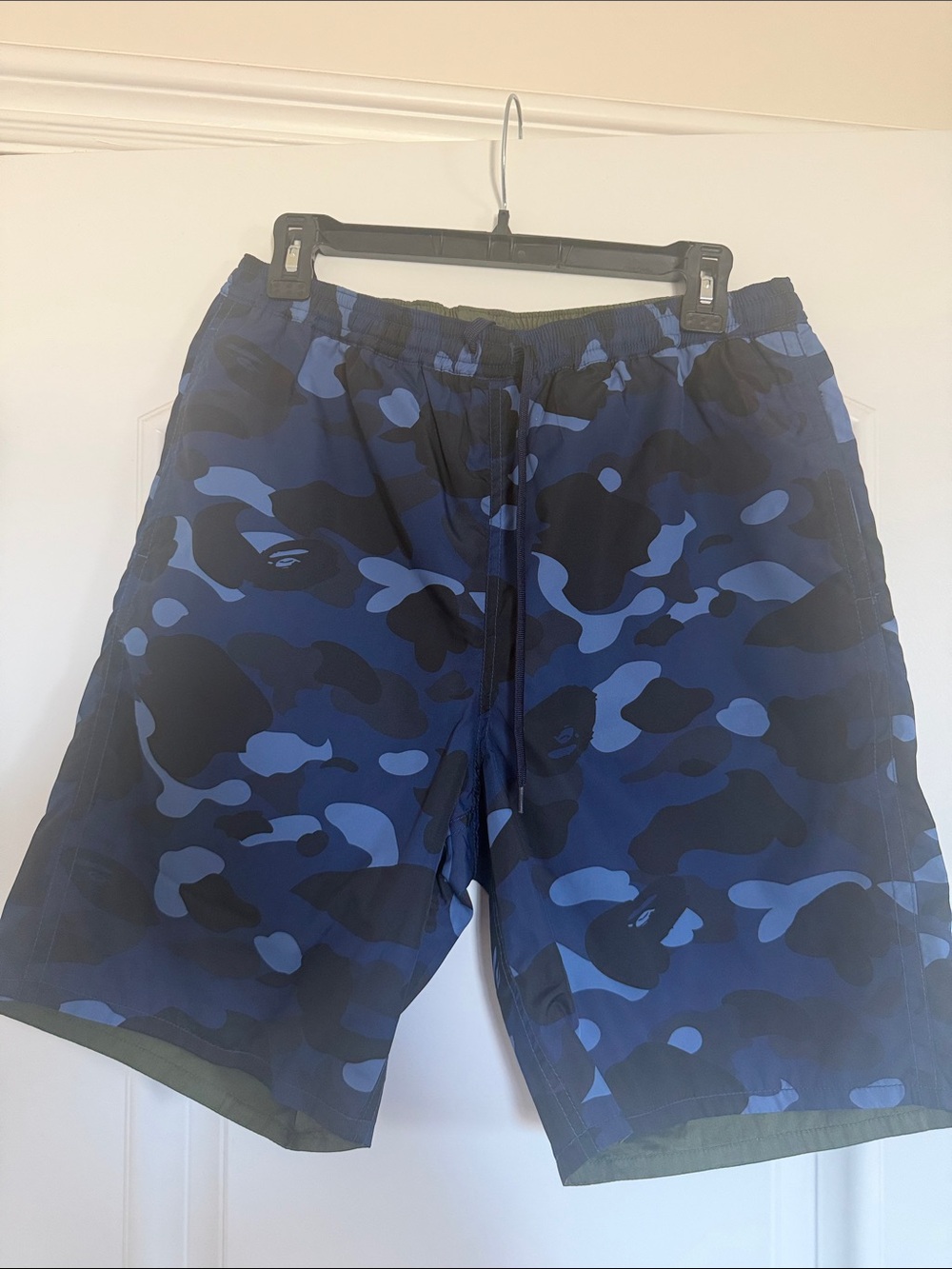 Men's Blue Camo reversible Shorts/swim